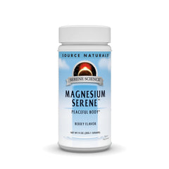 Front label view of Source Naturals Serene Science Magnesium Serene Berry 9 oz