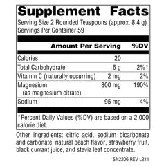 Vegetarian-friendly magnesium supplement label