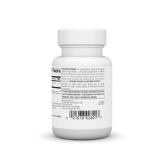 Usage directions card for Serene Science Saffron Extract - 1 tablet twice daily