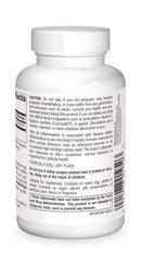 Close-up of Serrapeptase delayed-release capsule bottle label