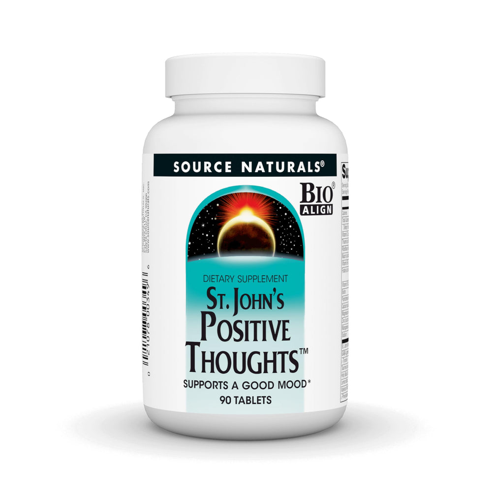 Source Naturals St. John's Positive Thoughts bottle with 90 tablets