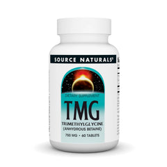 Source Naturals TMG 750mg 60-tablet bottle