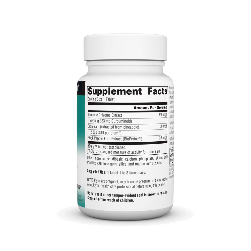Turmeric extract tablets close-up showing 95% curcumin