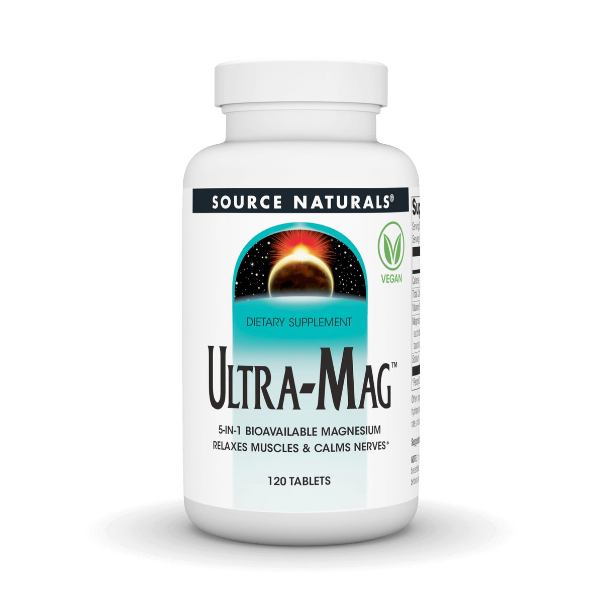 Source Naturals Ultra-Mag bottle on white background