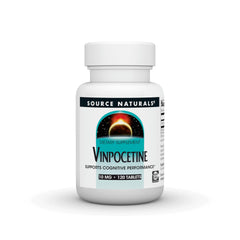 Bottle of Source Naturals Vinpocetine 10 mg tablets