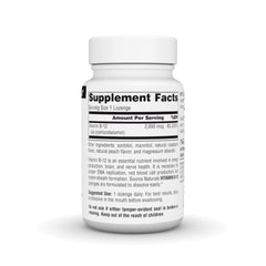 Bottle of Source Naturals Vitamin B-12 2000 mcg lozenges