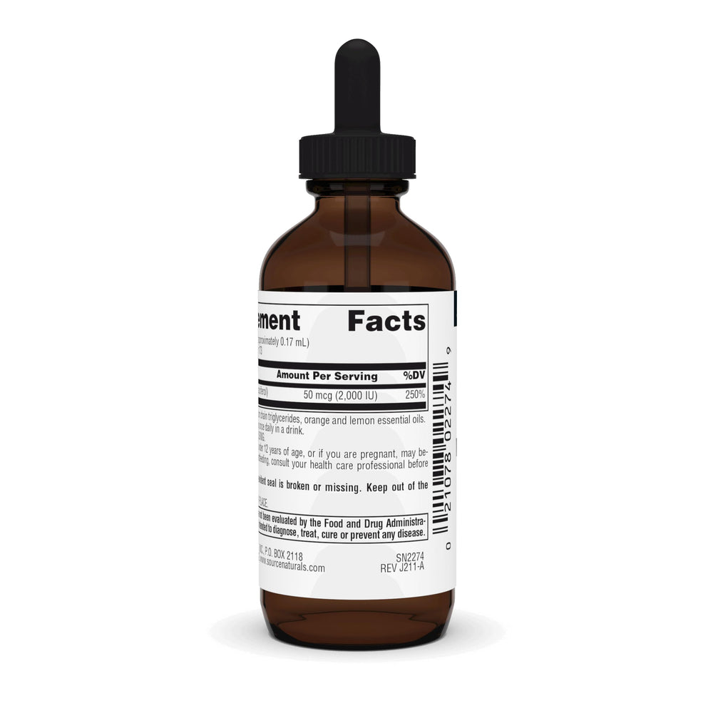 Dropper with Vitamin D-3 Liquid Drops