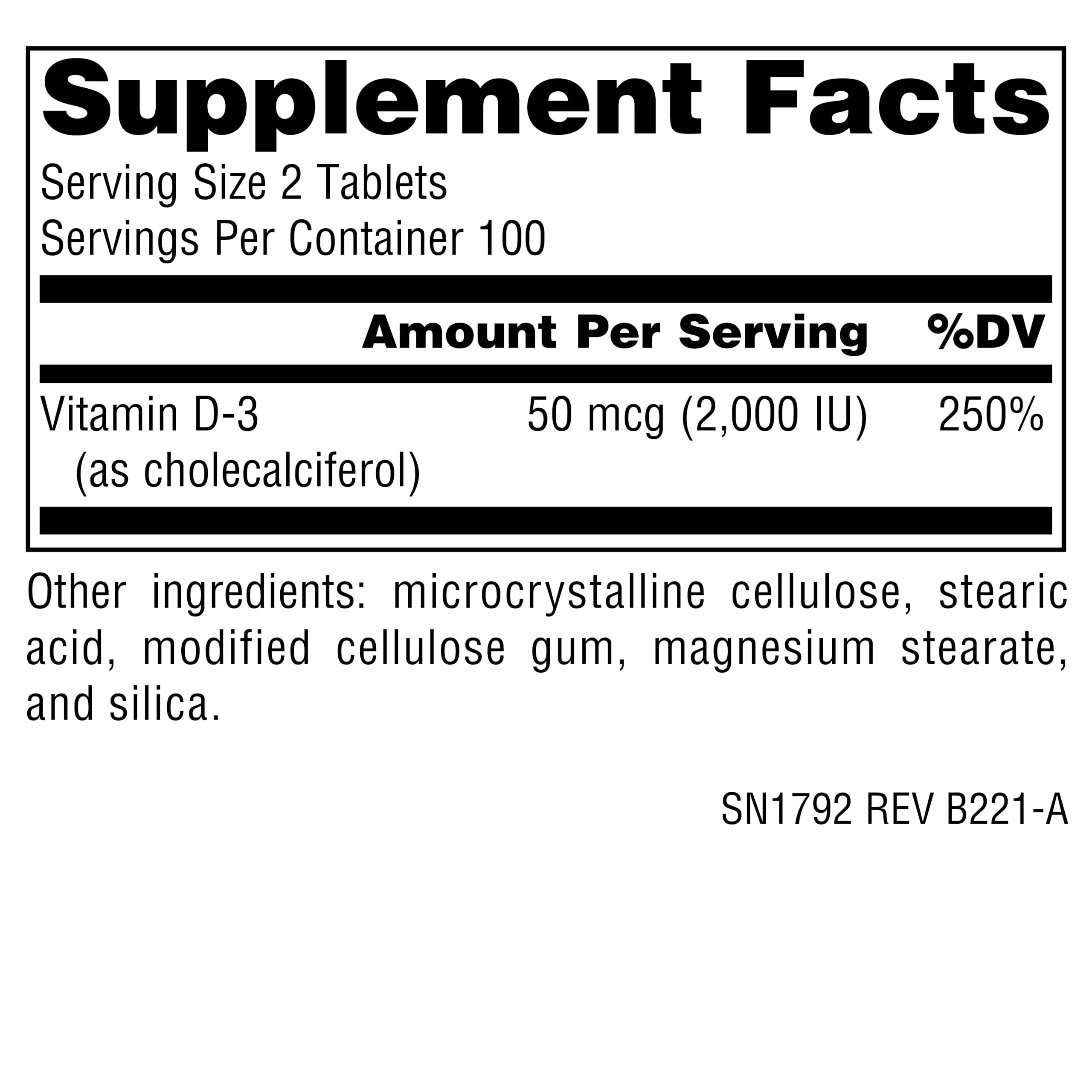 Graphic illustrating bone health and immune support benefits of Vitamin D-3