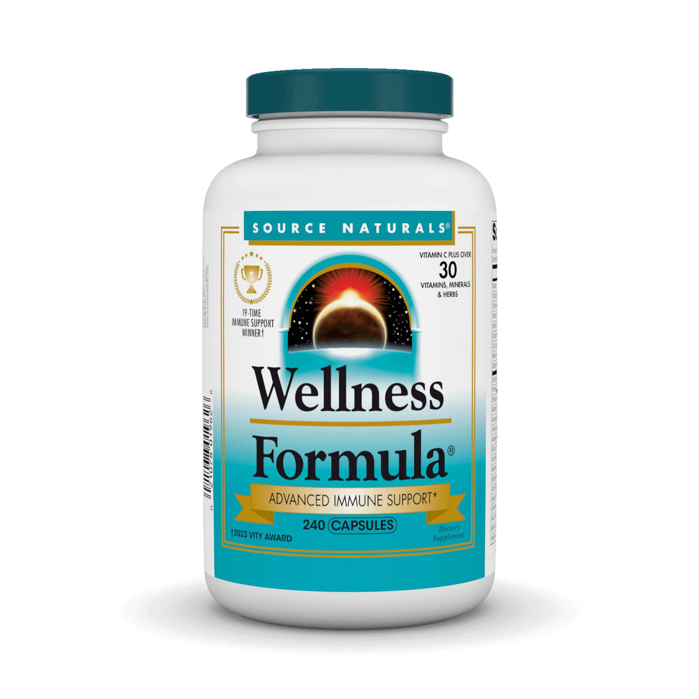Source Naturals Wellness Formula 240 capsules bottle – front view