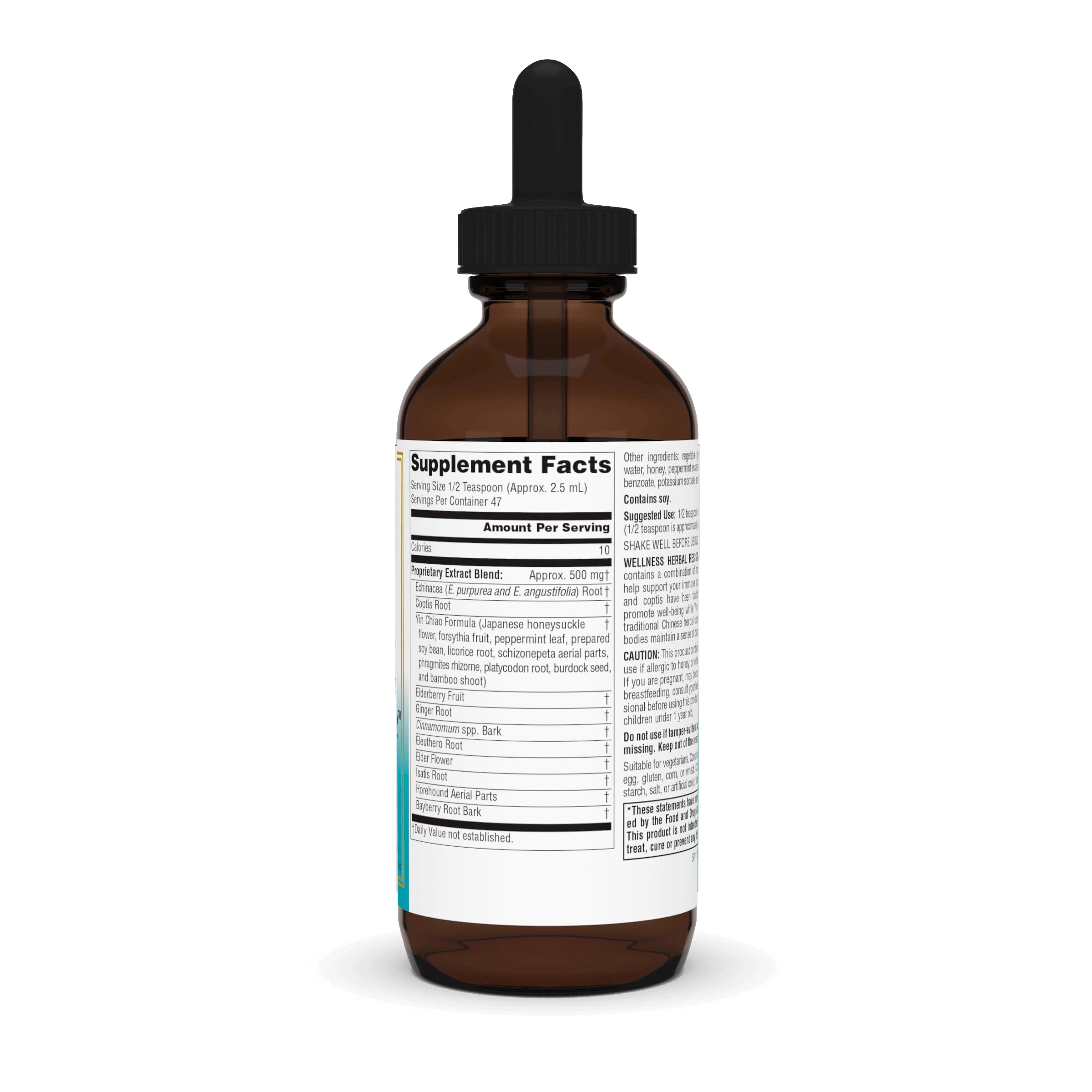 Dropper dispensing Wellness Herbal Resistance Liquid
