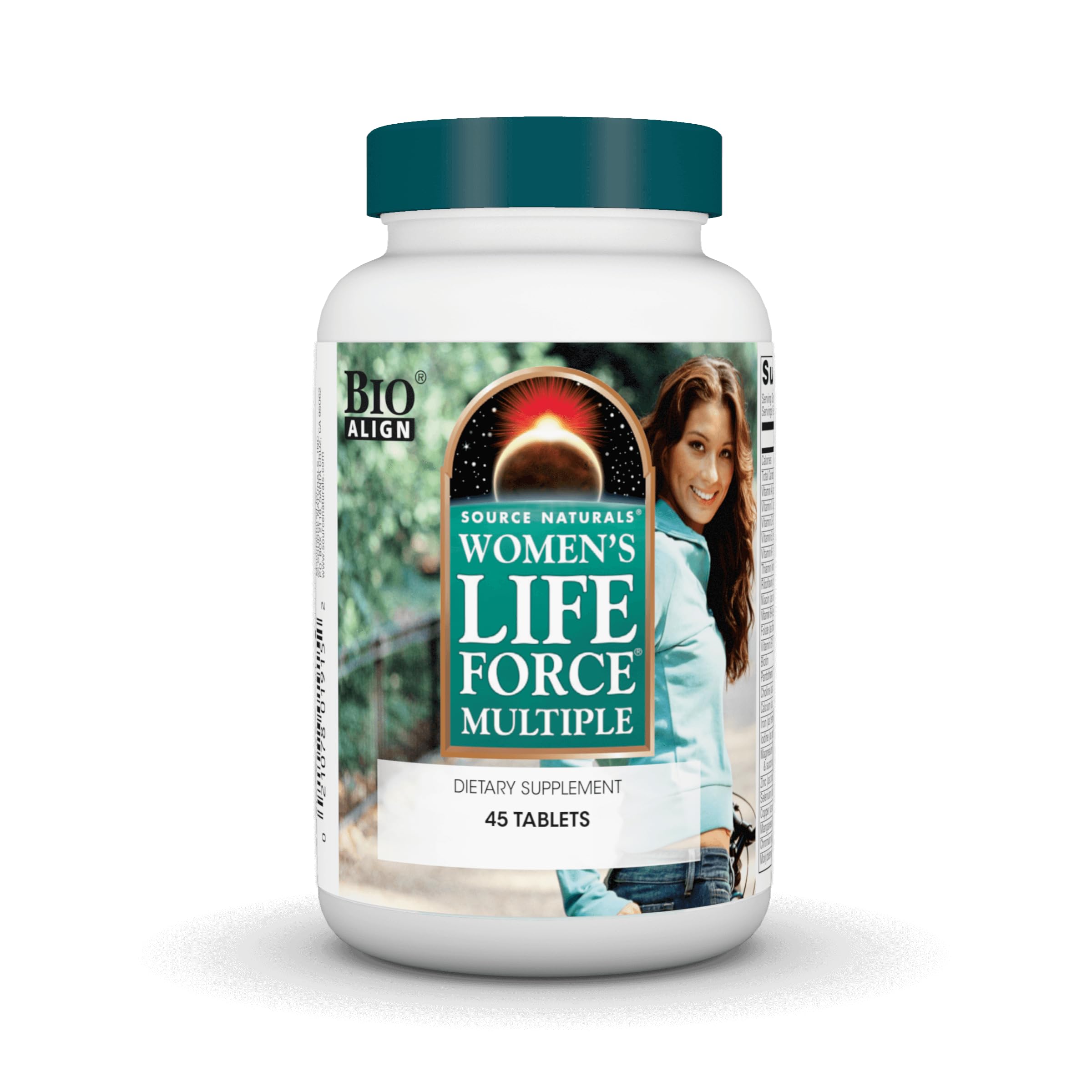 Front view of Source Naturals Womens Life Force Multivitamin bottle