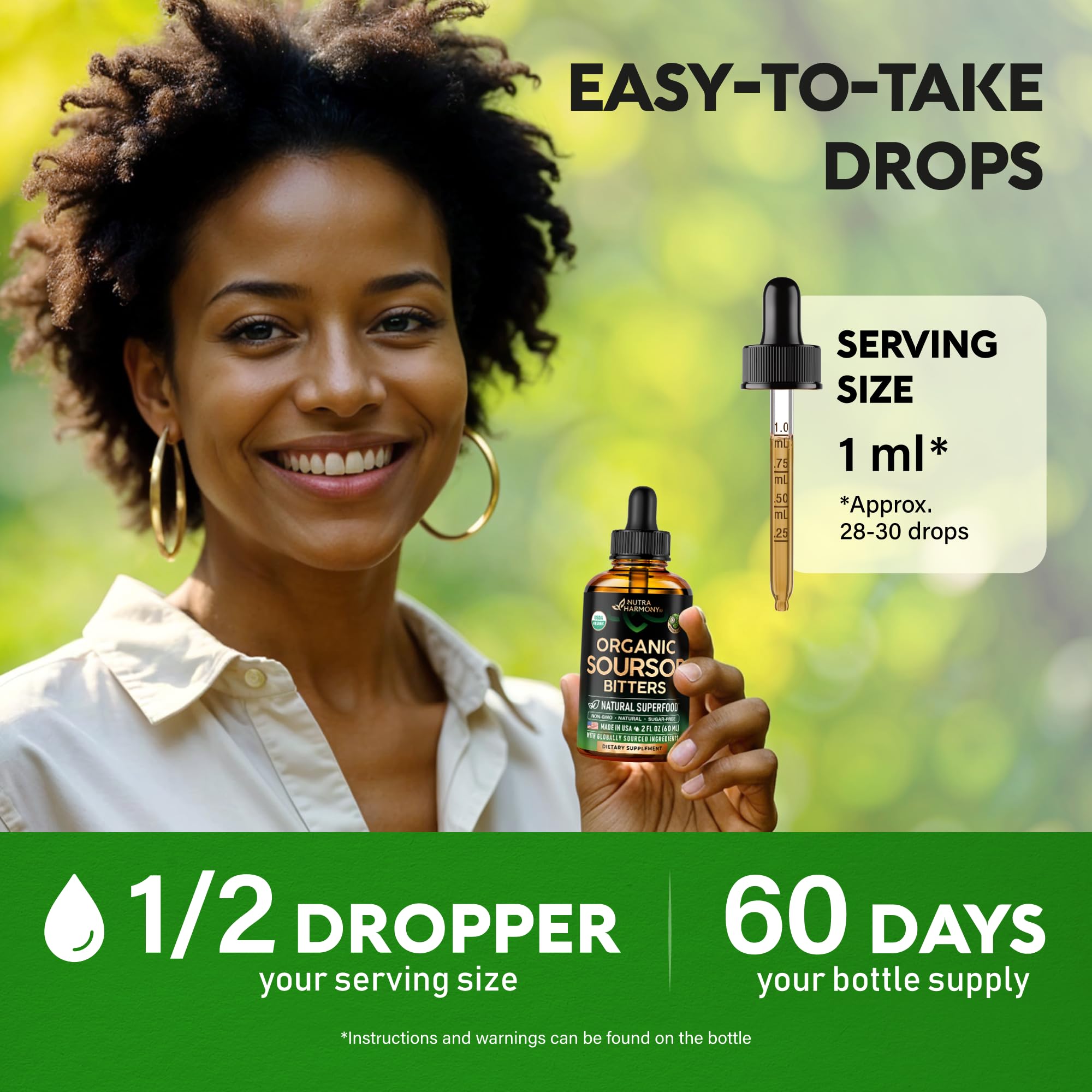 Concept image of antioxidant support with soursop leaves