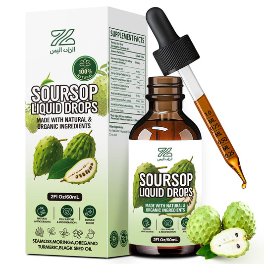 Hero image of Soursop Liquid Drops bottle
