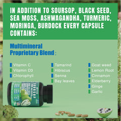 20-in-1 formula with Hibiscus, Garlic and Chlorophyll for digestion and liver support