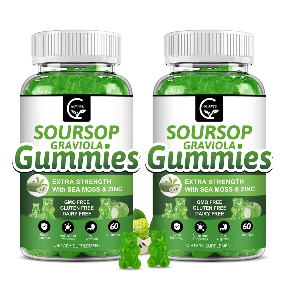 2-pack box front view of Soursop Graviola Gummies