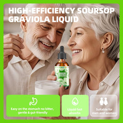 Dropper dispensing Soursop Graviola liquid drops