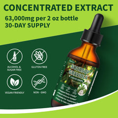 Product packaging and bottle on a countertop