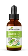 Soursop Graviola tincture 1oz bottle label showing 15X concentration