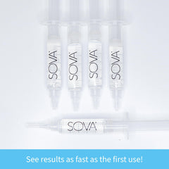 Five whitening gel syringes for at-home whitening