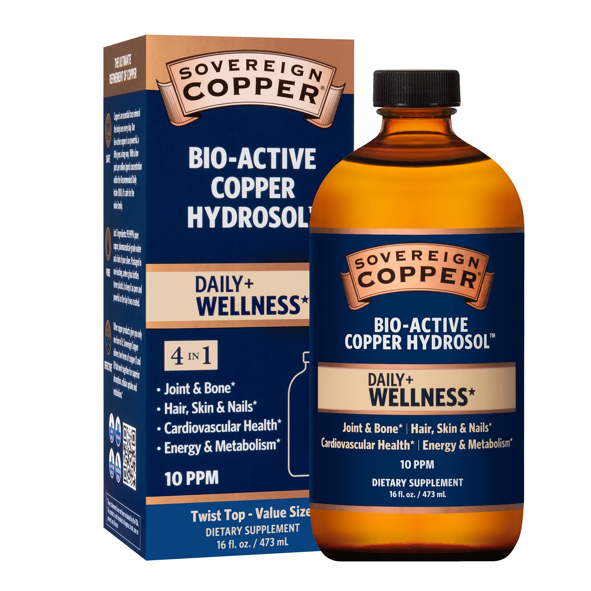 Hero image of Sovereign Bio-Active Copper Hydrosol bottle (16 oz)