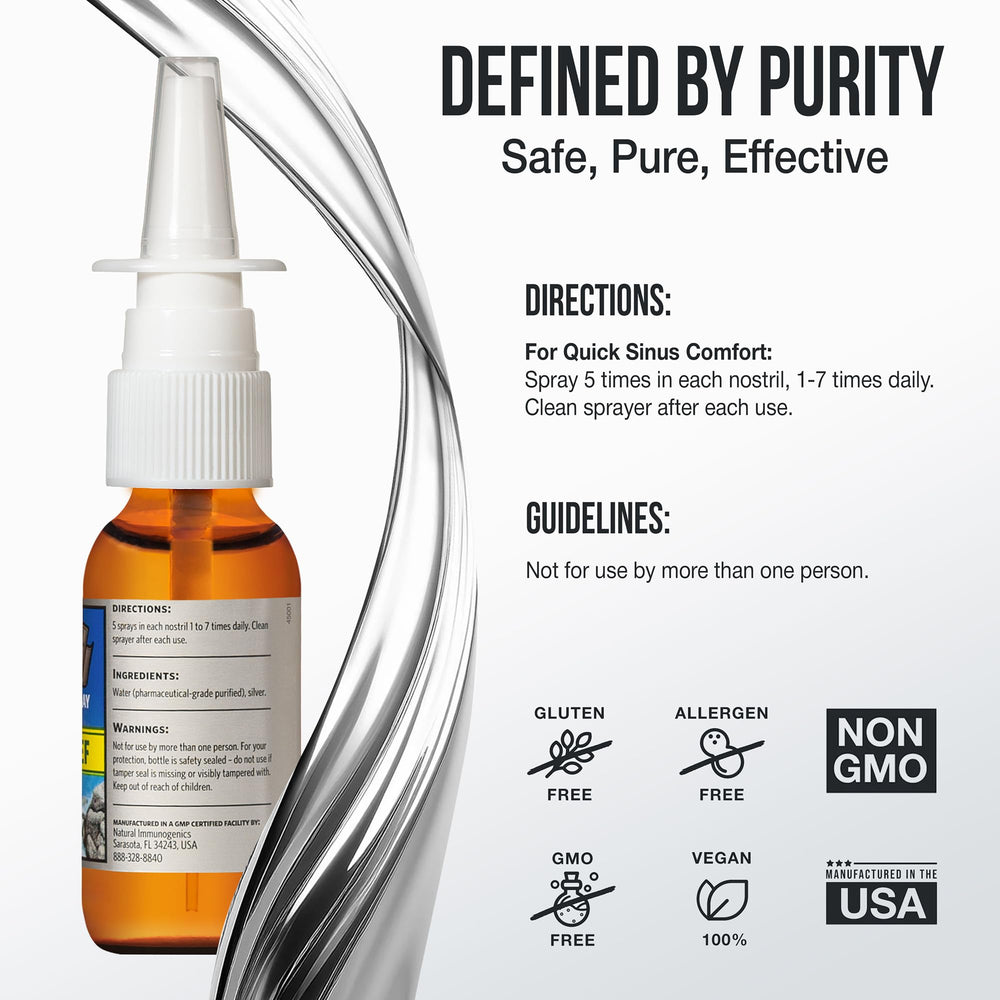 Sovereign Silver amber glass bottle preserves purity and product potency