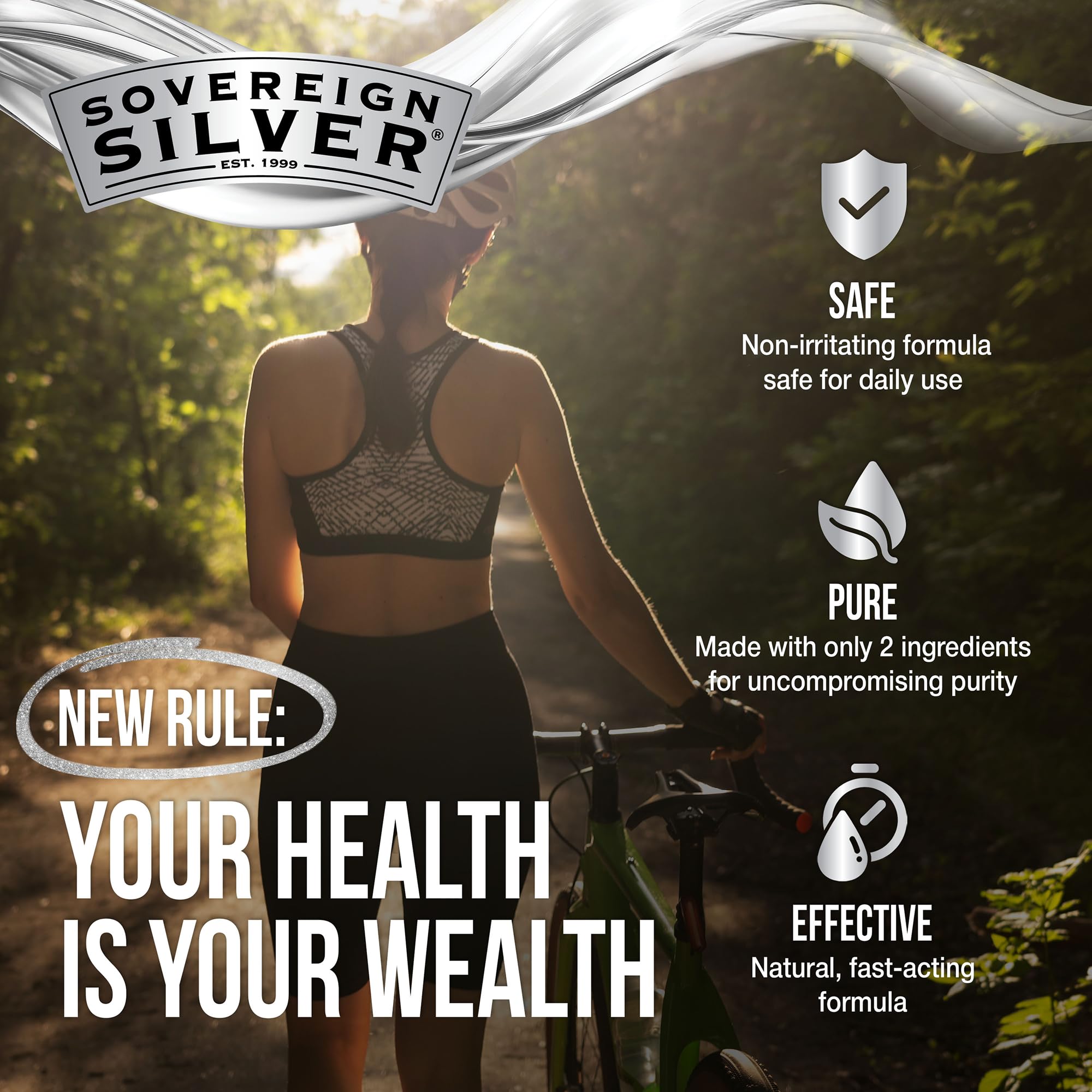 Sovereign Silver nasal spray mist application ready for daily use for nasal comfort
