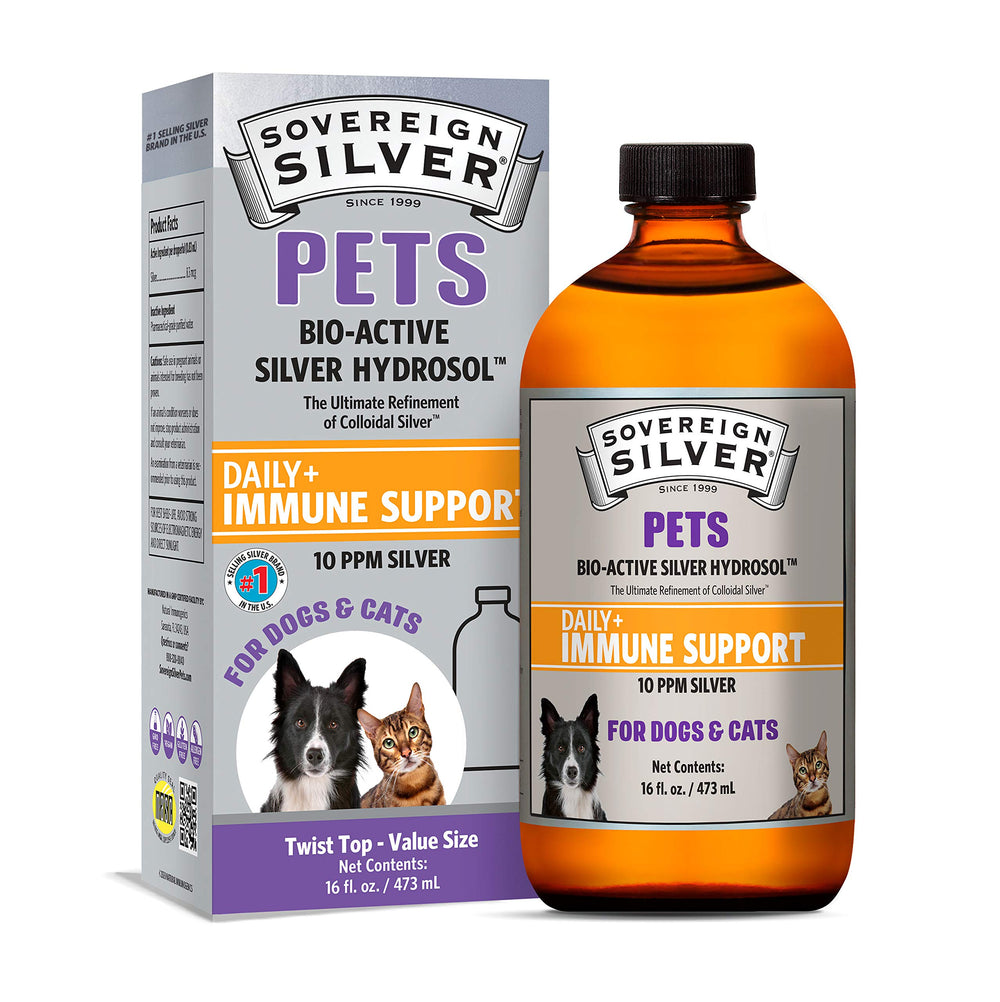 Sovereign Silver Pets Immune Support bottle label