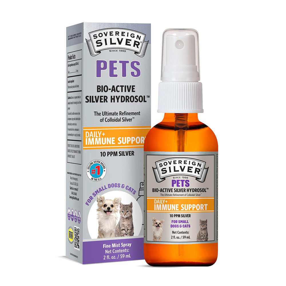 Sovereign Silver For Pets immune support spray bottle
