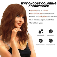 SOVONCARE light copper color swatches demonstrate vibrant yet gentle hair color