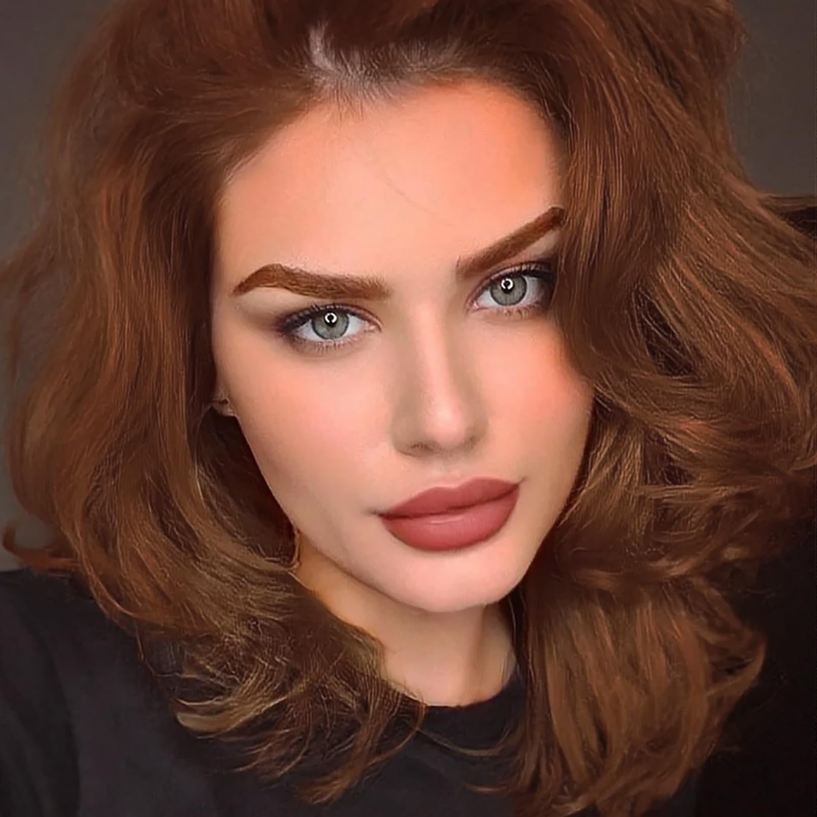 SOVONCARE light copper-conditioned hair shines softly after pigment deposition