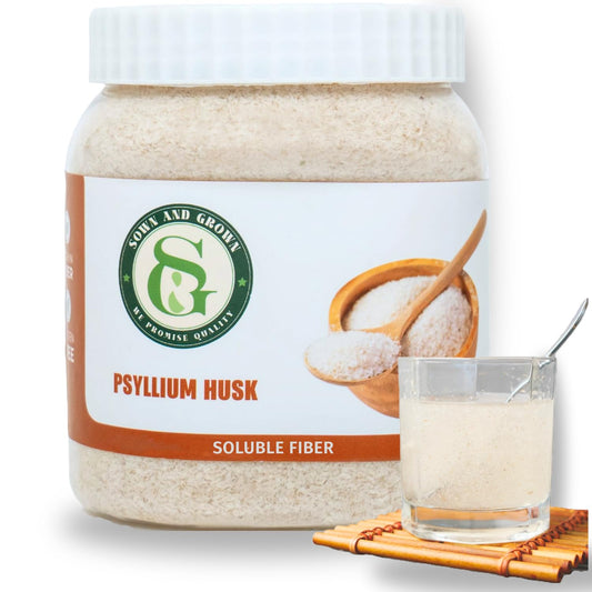 Sownandgrown Psyllium Husk Whole 12 oz bottle
