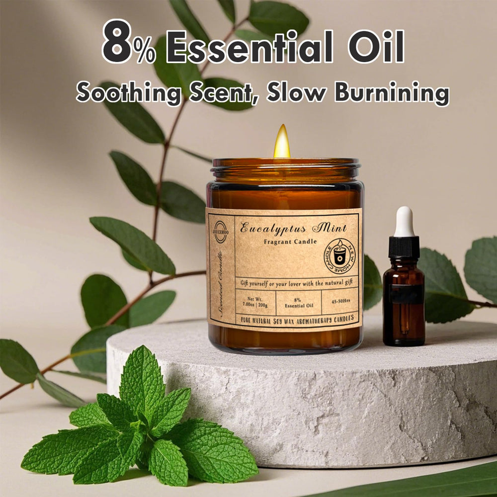 Soy wax aromatherapy candle packaging