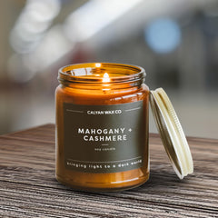 Clean-burning soy wax candle