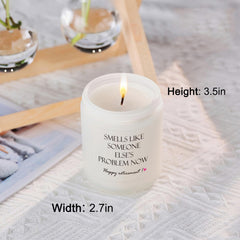 100% soy wax lavender candle for retirement gift.