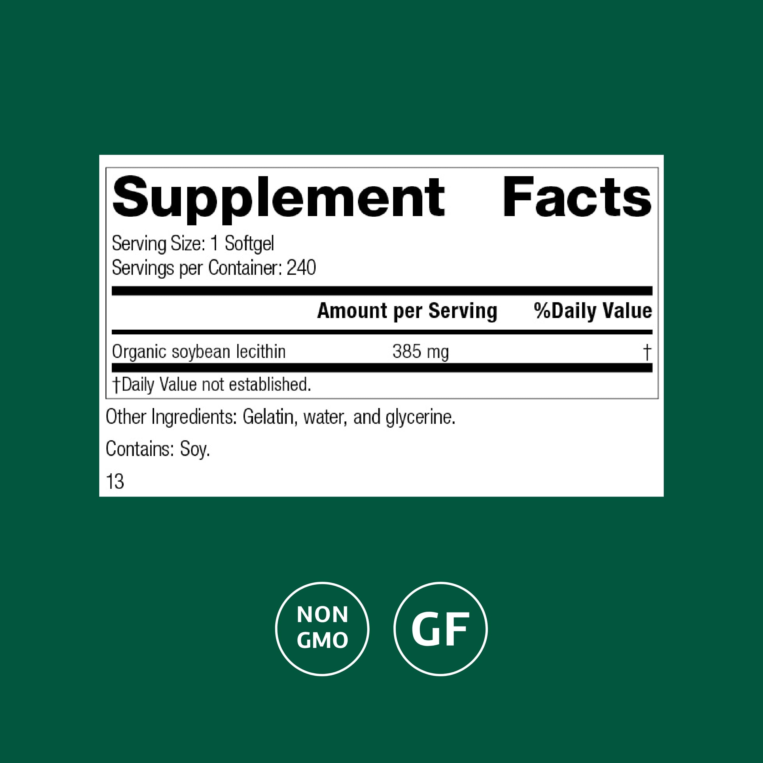 Brain health illustration with soybean lecithin