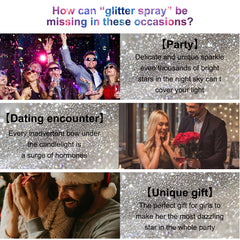 SOYUB Body Glitter Spray for festival looks that dry quickly.