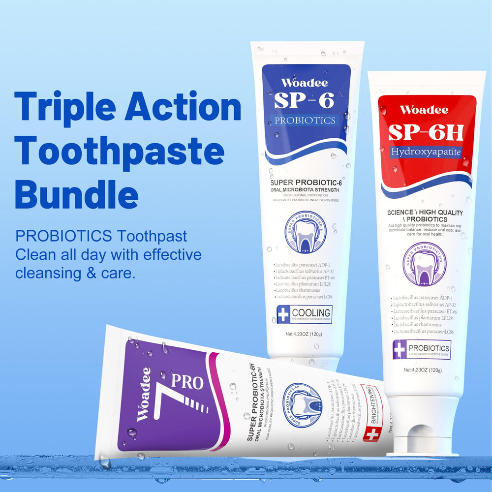 Fluoride-free enamel-safe toothpaste set for daily use