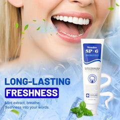 Cooling peppermint formula for long-lasting fresh breath