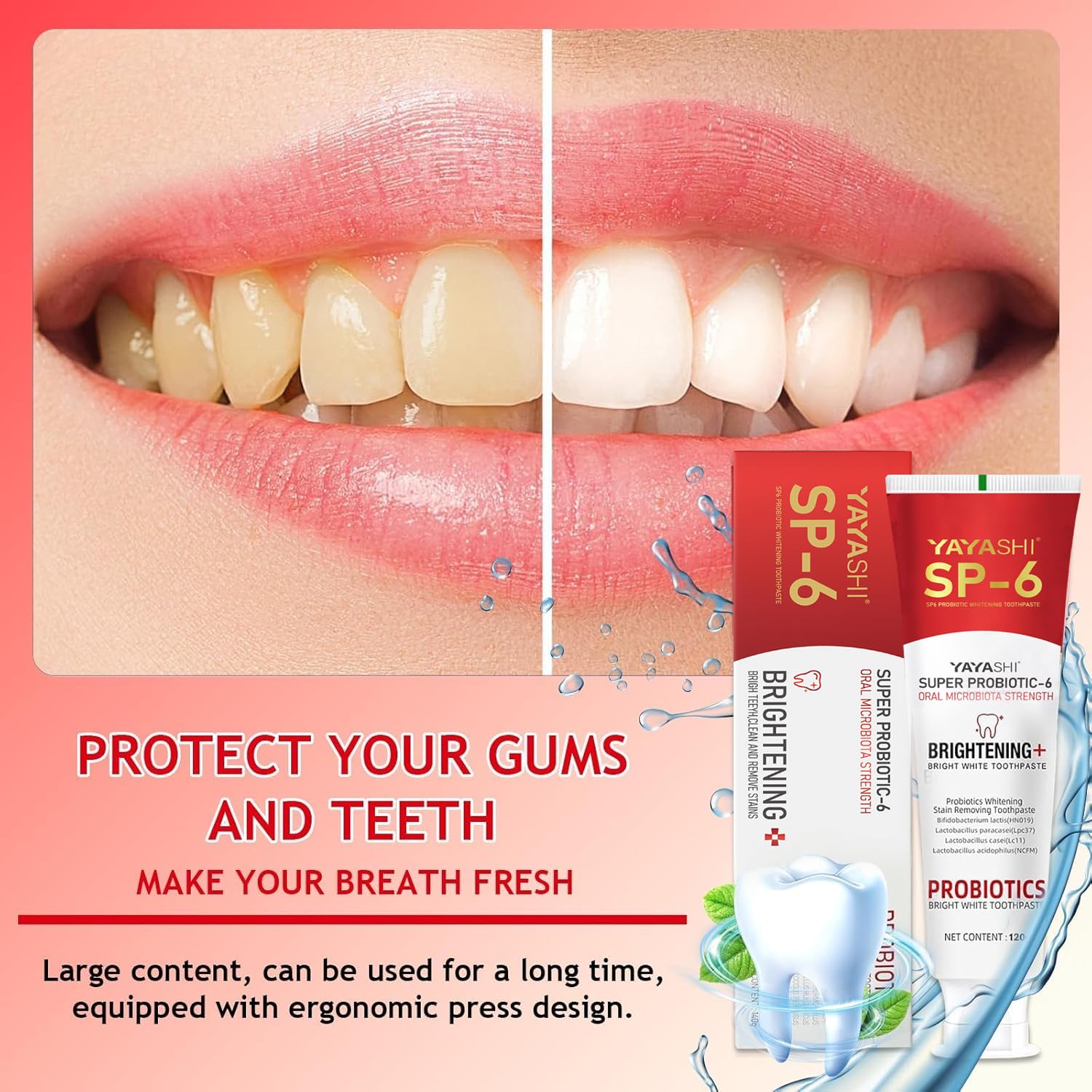 Fluoride-free label highlighting natural ingredients