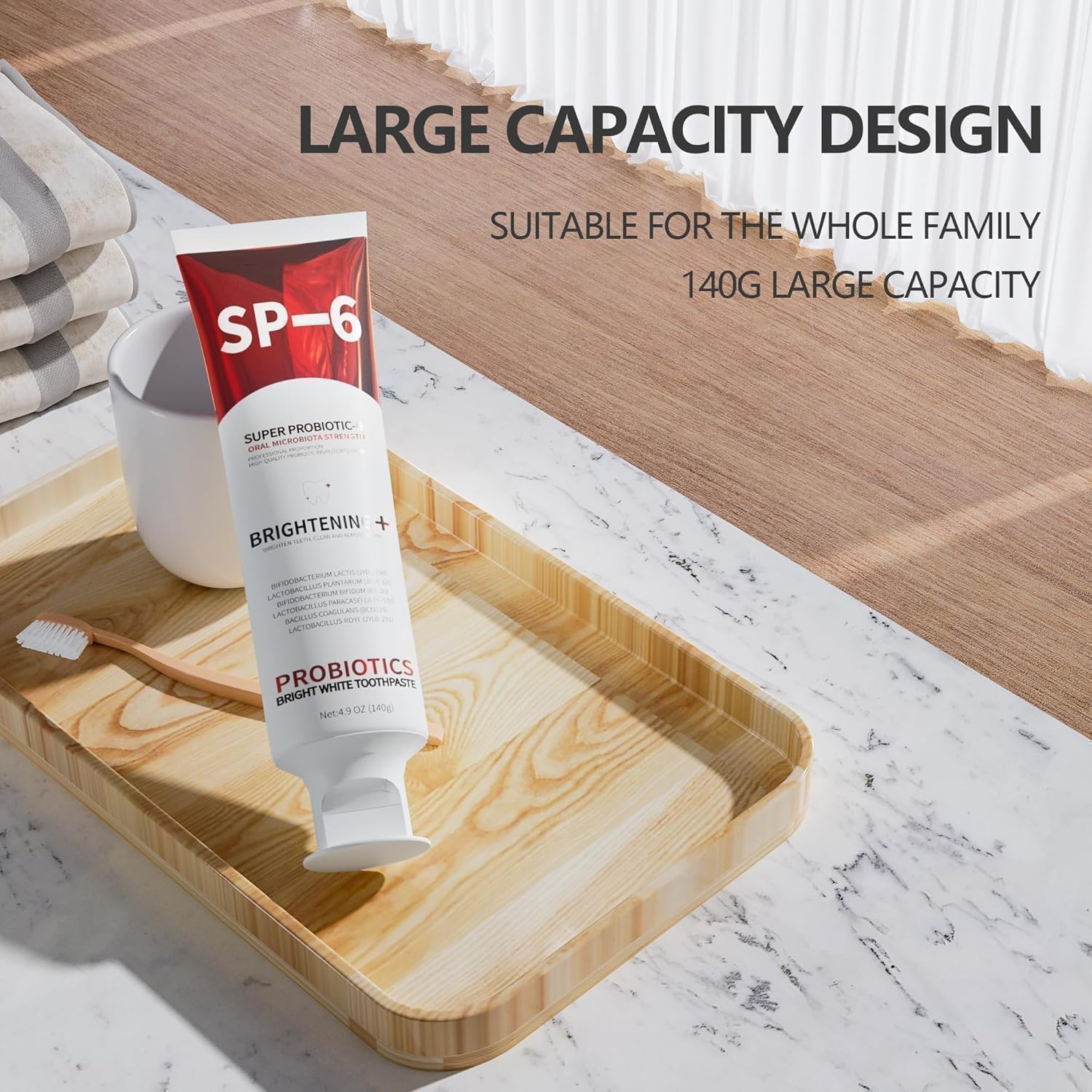 Packaging of SP-6 Probiotic Whitening Toothpaste