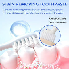 Minty toothpaste texture for fresh breath