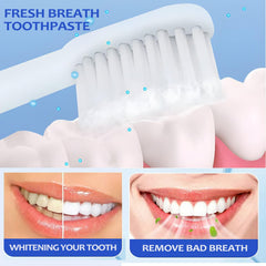 Fluoride-free SP-6 toothpaste mint formula label