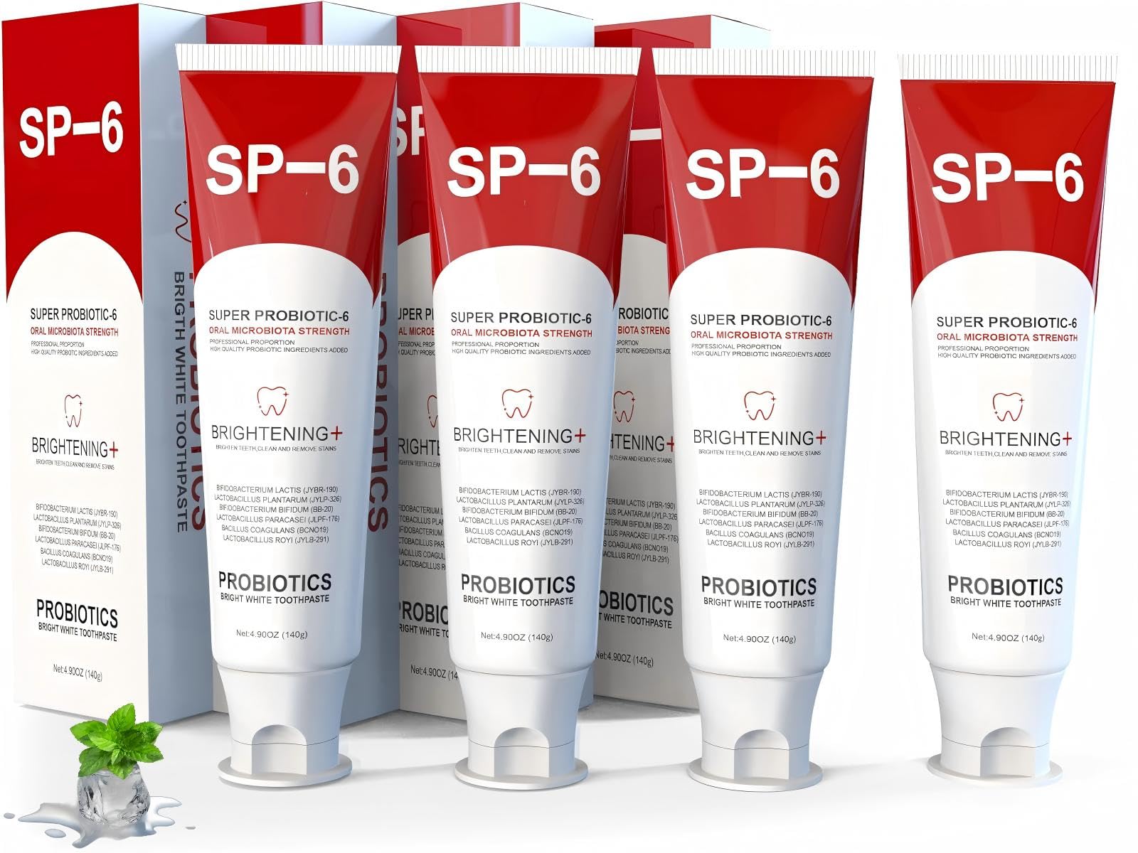 SP-6 Probiotics Whitening Toothpaste bottle