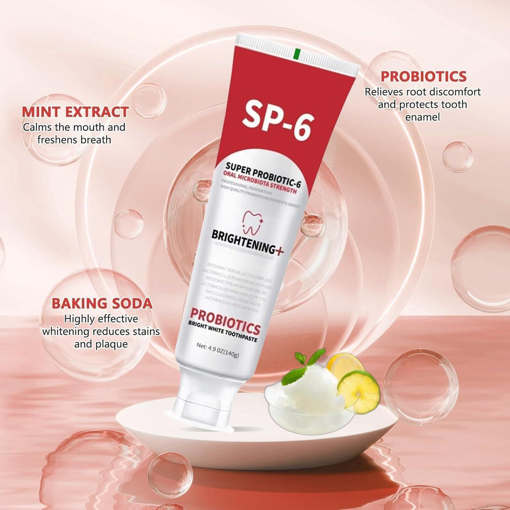 Enamel protection and whitening icon for SP-6 toothpaste