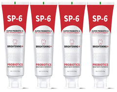 SP-6 Probiotics Whitening Toothpaste tube on white background