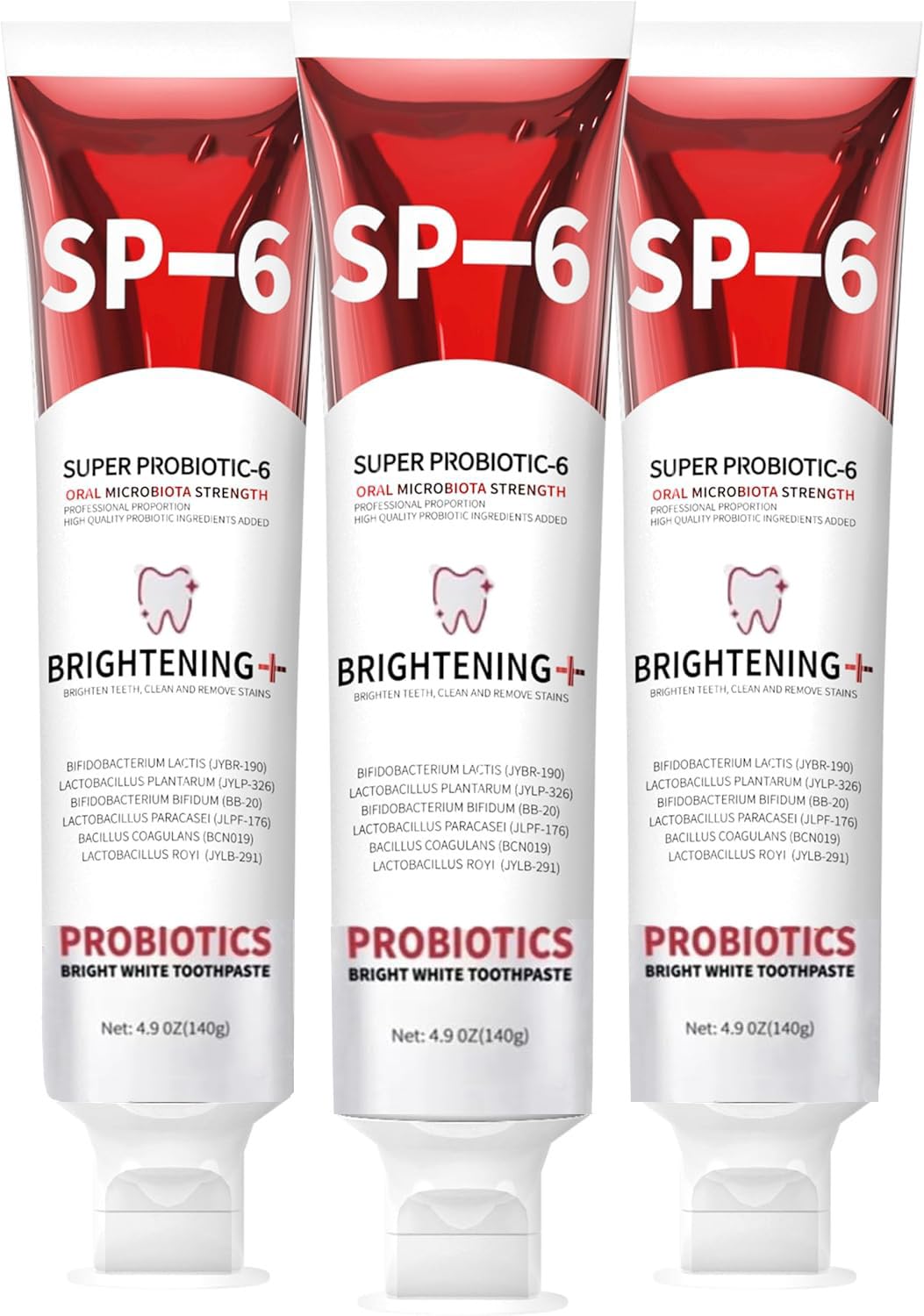 SP-6 Probiotics Whitening Toothpaste bottle with label
