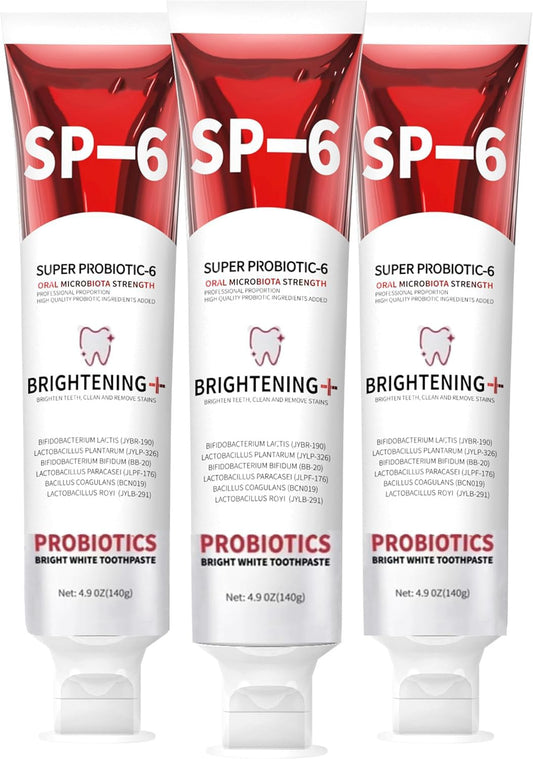 SP-6 Probiotics Whitening Toothpaste bottle with label