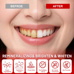 Close-up of SP-6 chewable toothpaste tablets