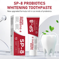2-pack SP-8 Probiotics Whitening Toothpaste packaging