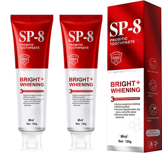 SP-8 Probiotics Whitening Toothpaste front label